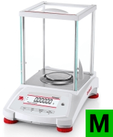 Geeichte Semi-Mikrowaage von Ohaus mit 0,01mg-Ziffernschritt und Justierautomatik: Ohaus Pioneer Semi-Micro PX-M