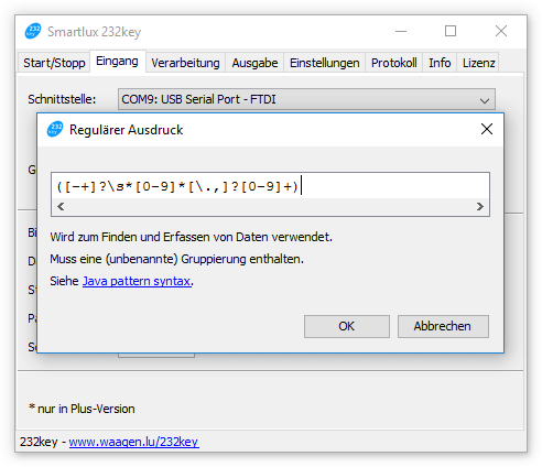 232key Plus: Regulre Ausdrcke bearbeiten