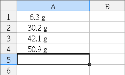 Datenübetragung in Excel mit eine Ohaus-Waage und Ohaus SPDC, Übertragung der Einheit nicht deaktiviert