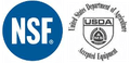NSF und USDA Logos der Waage Ohaus Valor 2000XW
