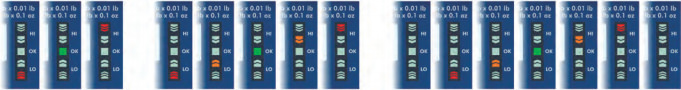 Geeichte Waage A&D SJ-WP-EC: Kontroll-LEDs