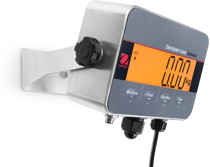 Plattformwaage Ohaus Defender 3000 Edelstahl-Anzeigegert i-DT33XW (IP66): Edelstahlhalterung