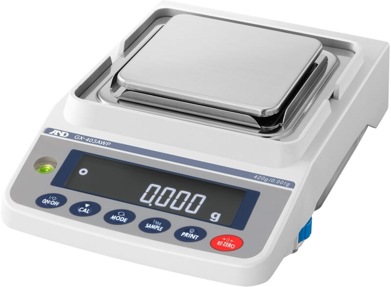 Pr�zisionswaage A&D GX-AWP mit Ziffernschritt 0,001g ohne Windschutz