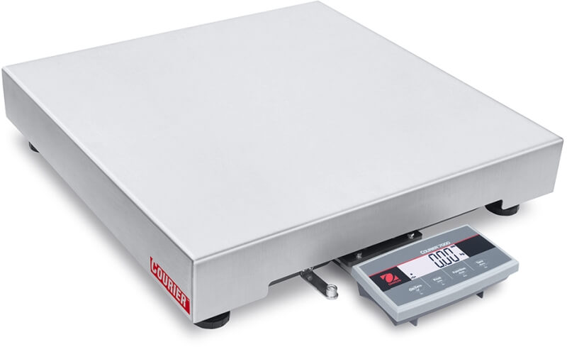Geeichte Paketwaage Ohaus Courier 7000-M mit Plattform 610 x 610 mm