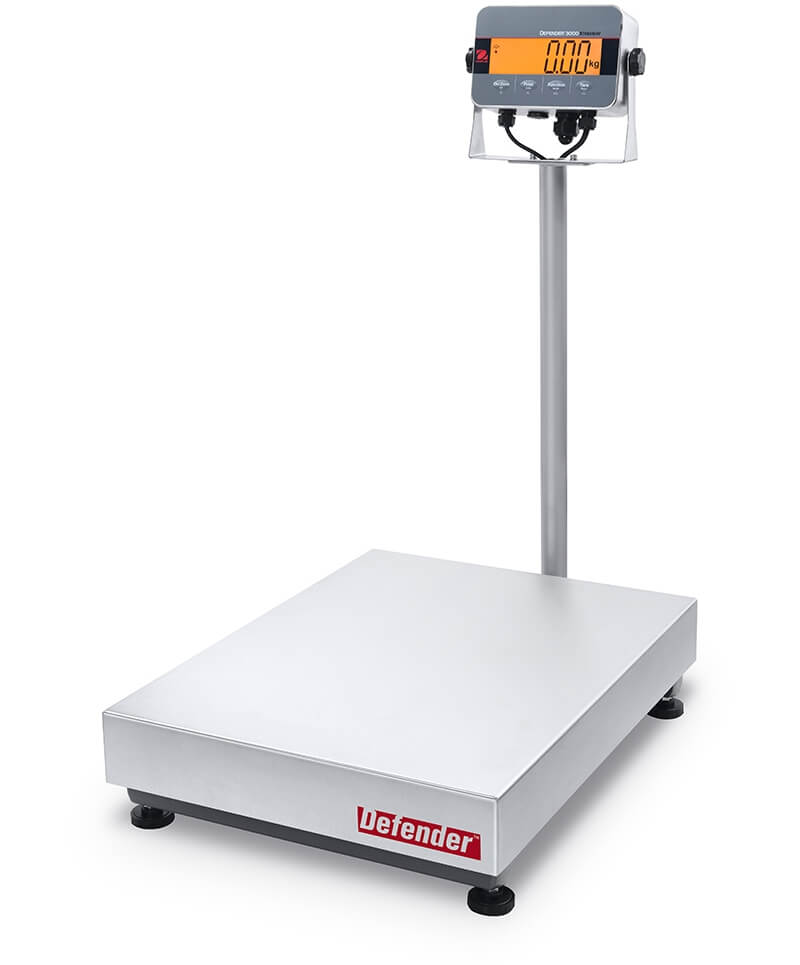 Geeichte Waage Ohaus Defender 3000-M Hybrid mit Plattformgre 500 x 650 mm