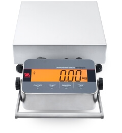 Frontmontiertes Edelstahl-Anzeigegert der geeichten Waage Ohaus Defender 3000-M Hybrid Low Profile