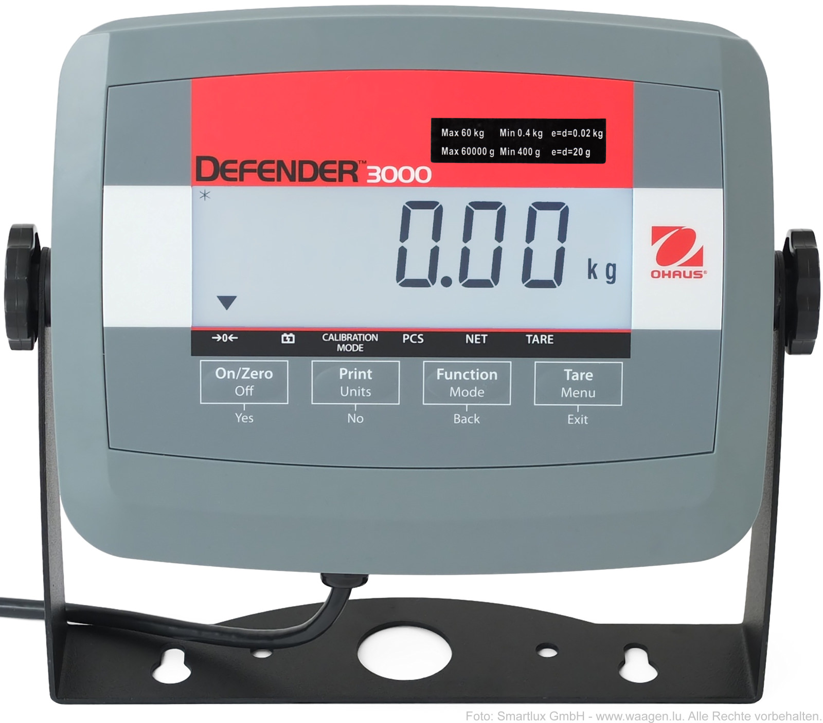 Anzeigegert geeichte Waage Ohaus Defender 3000-M